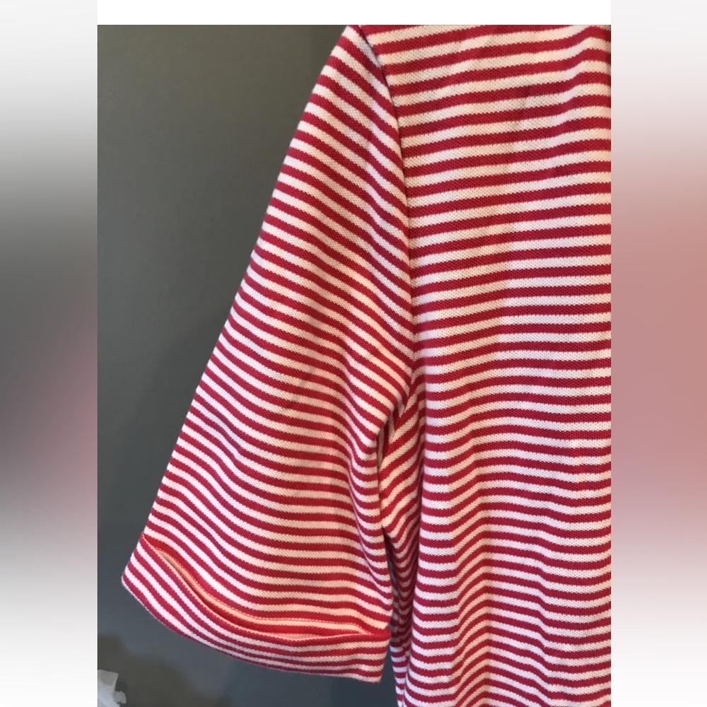 Lands' End Red and White Striped Dress - Picture 5 of 9